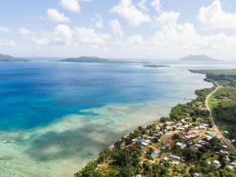Coastal landscape from North Efate, Vanuatu (©SPC)